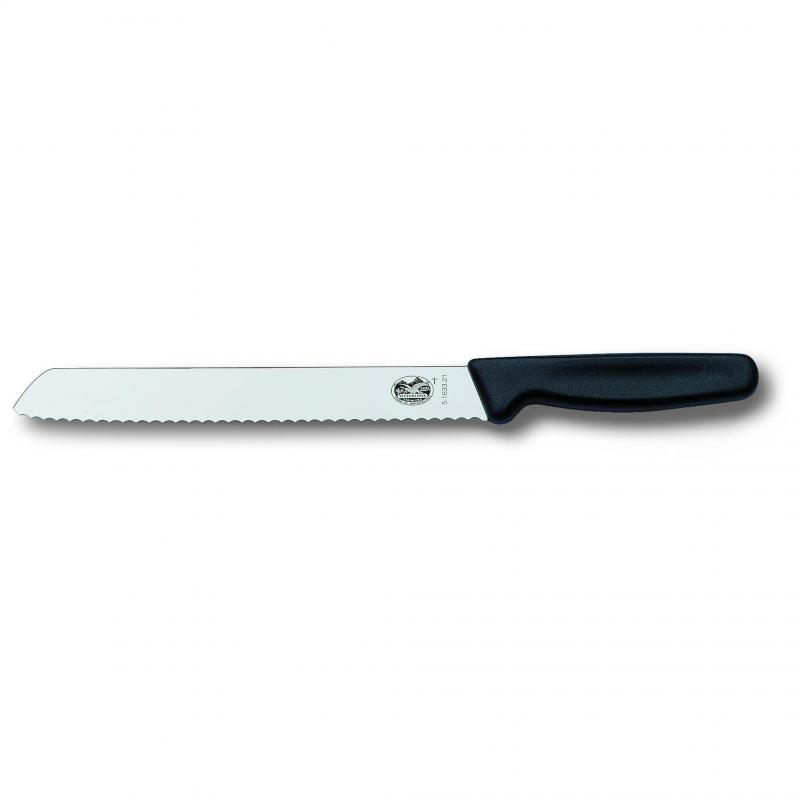 Victorinox Bread Knife Wavy Edge Blade Nylon 21cm | Black