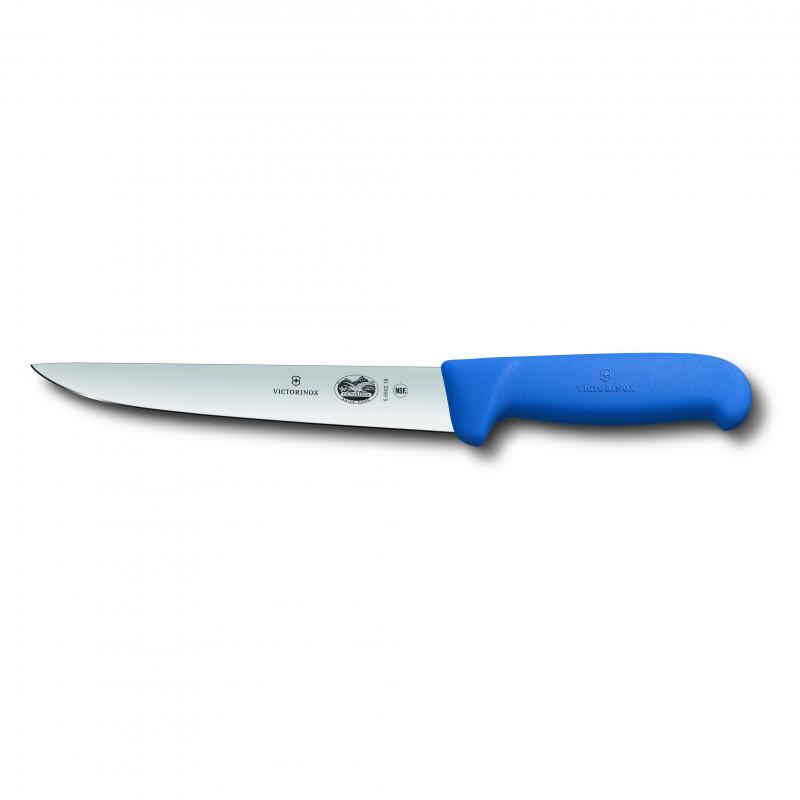 Victorinox Sticking Knife Straight Back Blade Fibrox 20cm | Blue