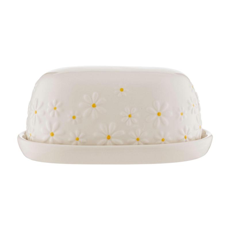 Price & Kensington Daisy Butter Dish | 8x17.1x11.4cm