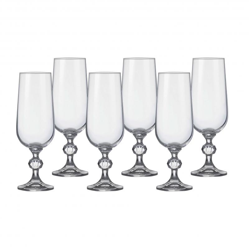 Bohemia Claudia Flutes Set/6 180ml