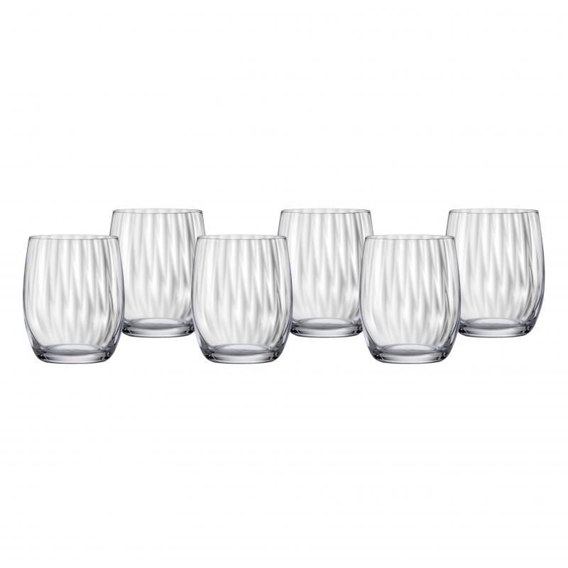 Bohemia Waterfall Old Fashion Tumbler Glasses 300ml | Set of 6