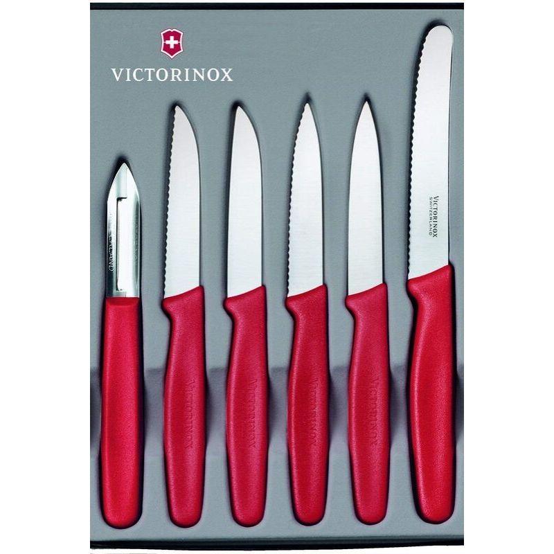 Victorinox Swiss Classic Paring Knife 6 Pieces Red