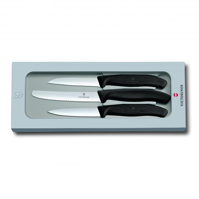 Victorinox Paring Knife Set Classic 3 Piece | Black