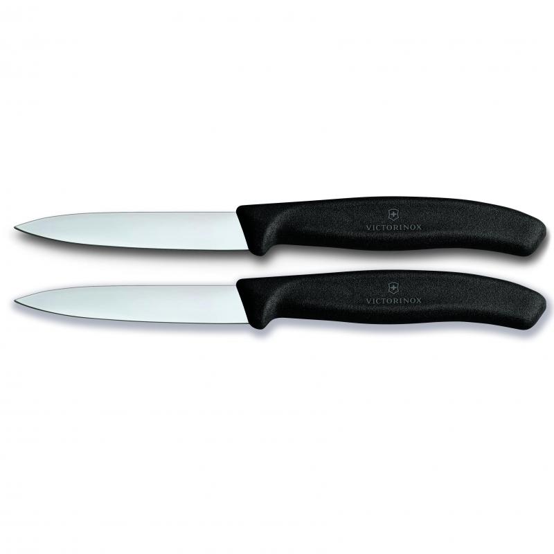 Victorinox Paring Knife, 8 cm Pointed Blade, Classic, Black (75086)