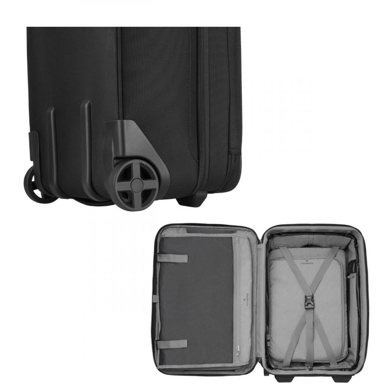 Victorinox Werks 6.0 2-Wheel Softside Frequent Flyer Carry-On | Black