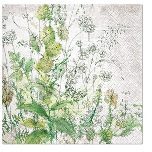 Paw Lunch Napkins 33cm Pack of 20 | 3 Ply | Meadow