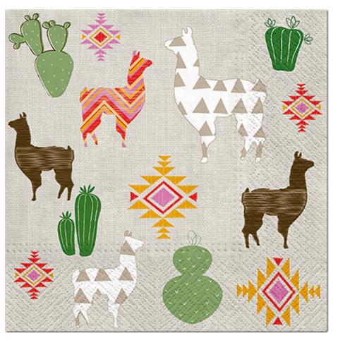 Paw Lunch Napkins 33cm Pack of 20 | 3 Ply | Lama's World