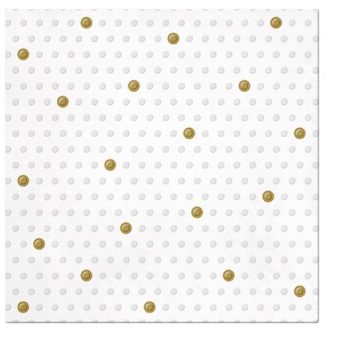 Paw Lunch Napkins 33cm Pack of 20 | 3 Ply | Inspo Dots White