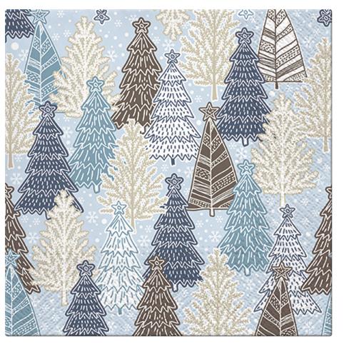 Paw Lunch Napkins 33cm Pack of 20| 3 Ply | Glittery Spruces