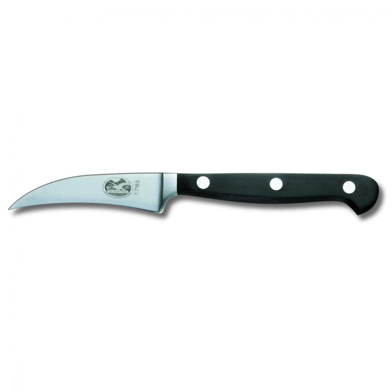 Victorinox Forged Shaping Knife,6cm, Curved Blade, 3 Rivet Nylon Handle