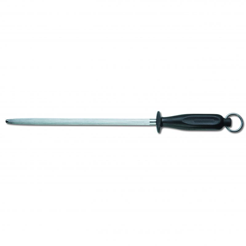 Victorinox Kitchen Sharpening Steel, 27cm, Oval,Middle Fine Cut, Black