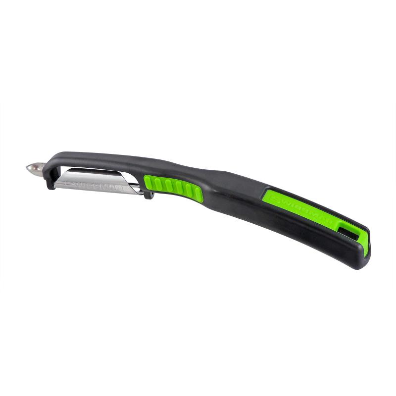 Swissmar SwissCurve Straight Peeler | Black & Green