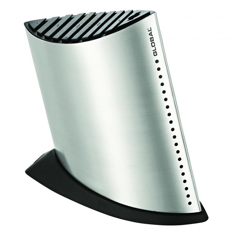 Global Ship Shape Knife Block, 18/10 Stainless Steel