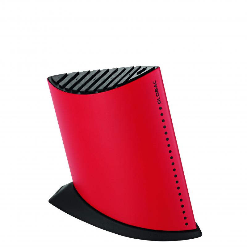 Global Ship Shape Knife Block, Red