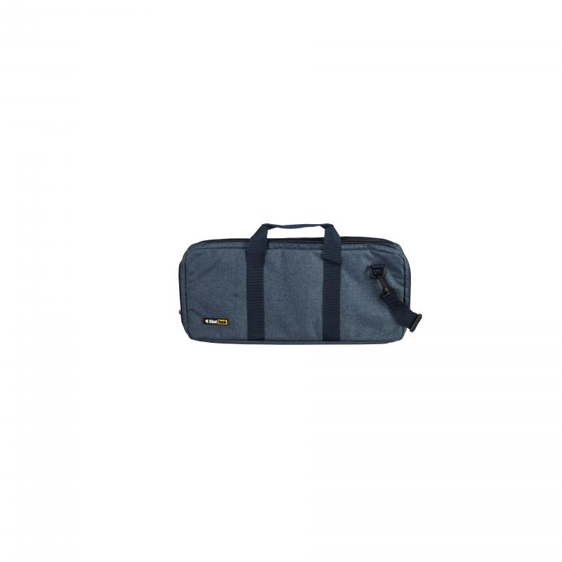 ChefTech 18 Pocket Knife Roll Storage Portable Carry Case w Strap Handle | Denim