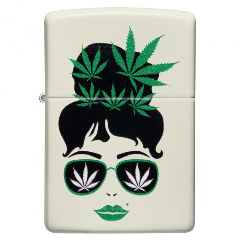 Zippo Cannabis Design Glow In The Dark