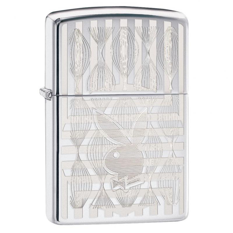 Zippo 250 Laser Engrave Playboy Lighter