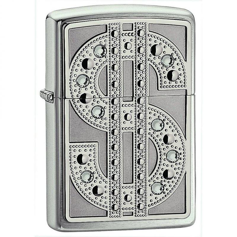 ZIPPO Swarvoski High Polished Chrome Lighter