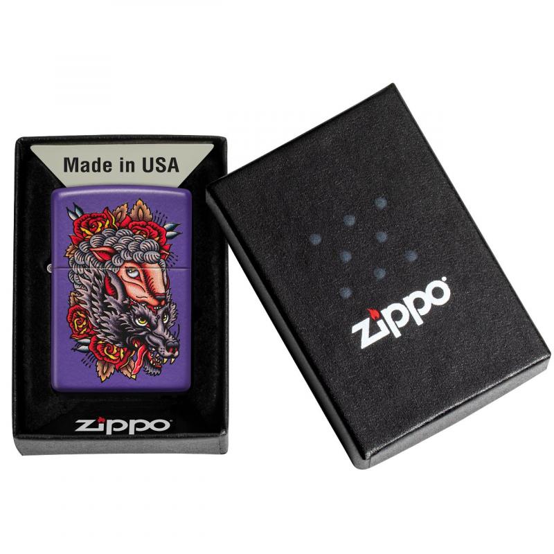 Zippo Wolf Design