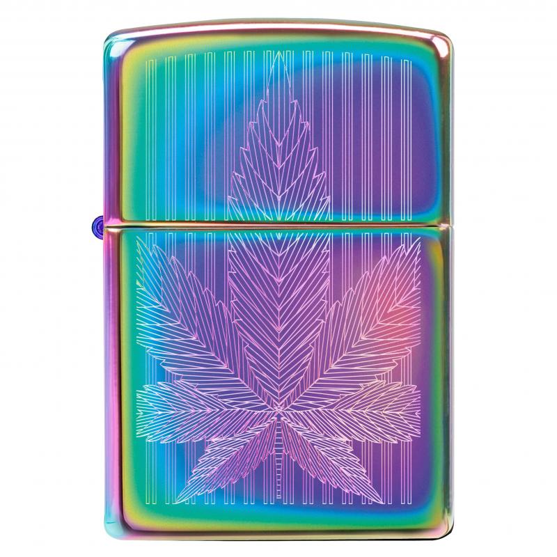 Zippo Cannabis Leaf Design Multi Color