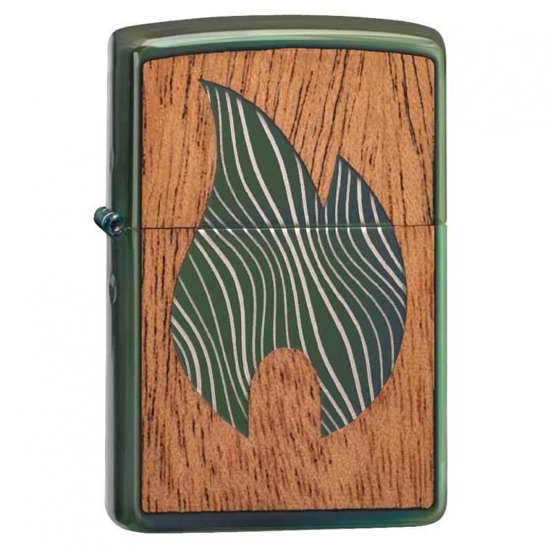 Zippo Woodchuck Flame HP Green