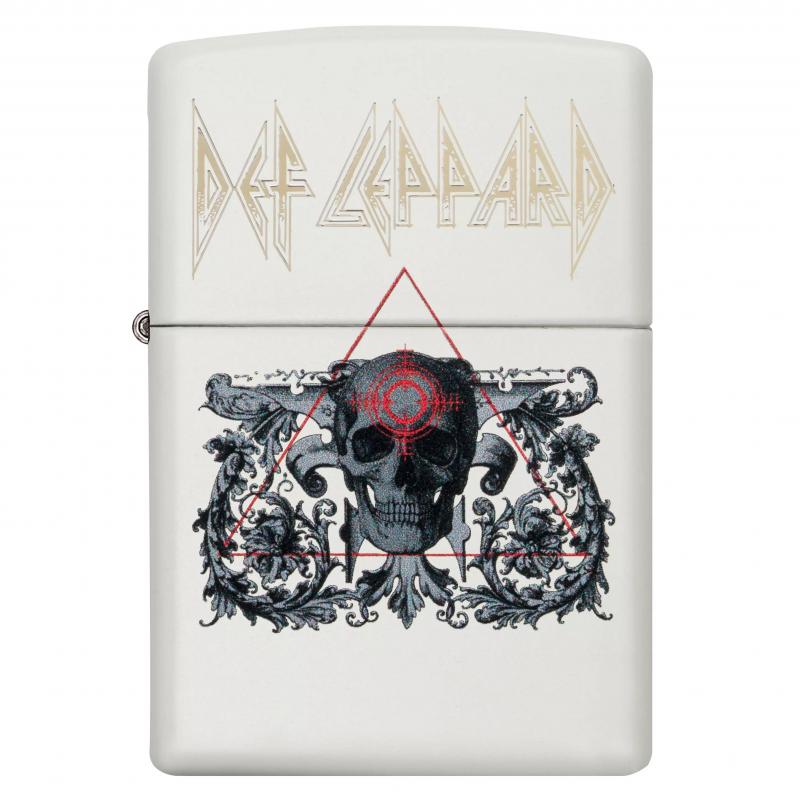 Zippo Def Leppard White Matte