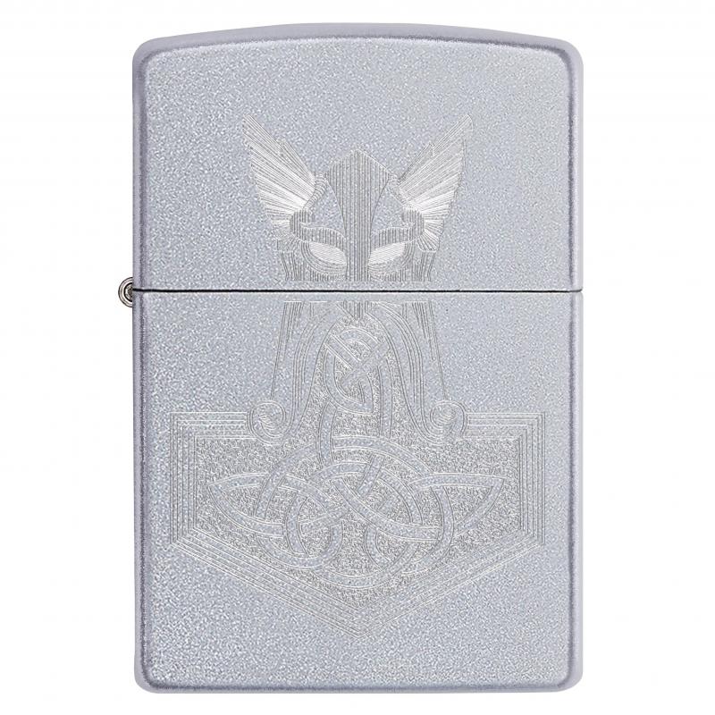 Zippo Norse God Satom Chrome
