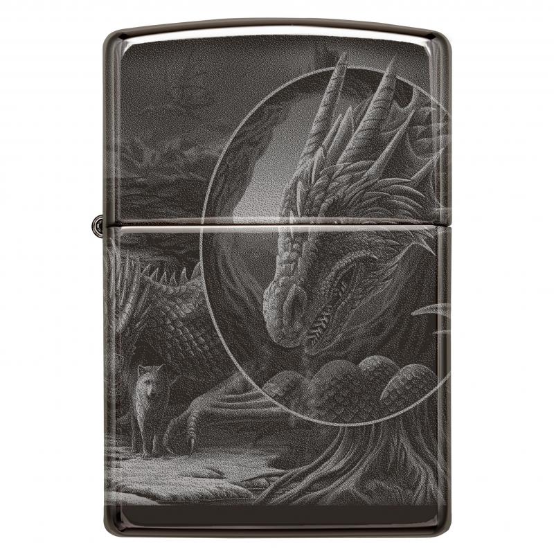 Zippo Dragons HP Black Photo Image 360