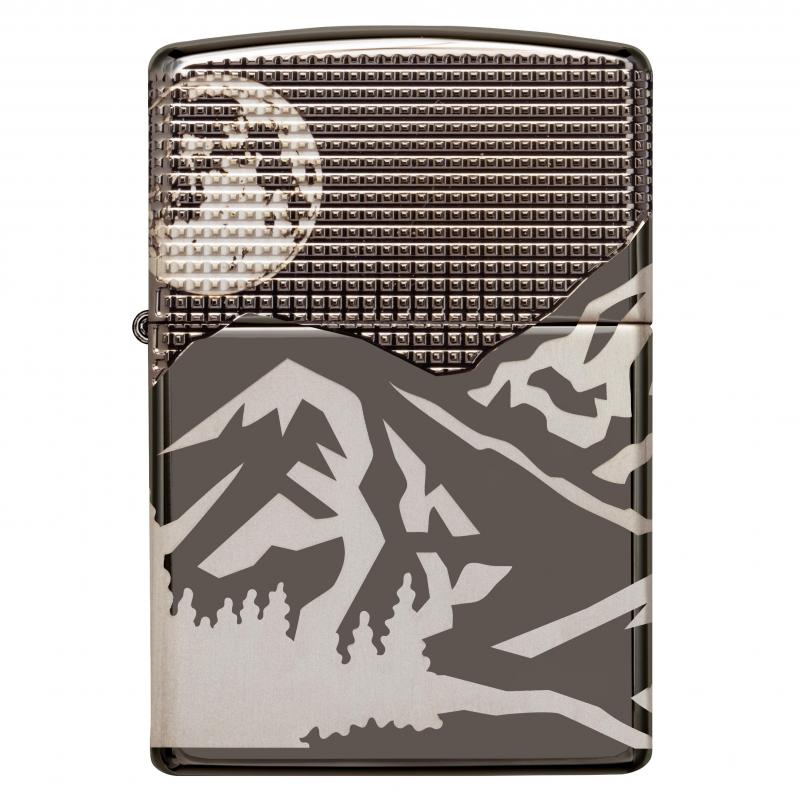 Zippo Mountains Armor HP Black Ice