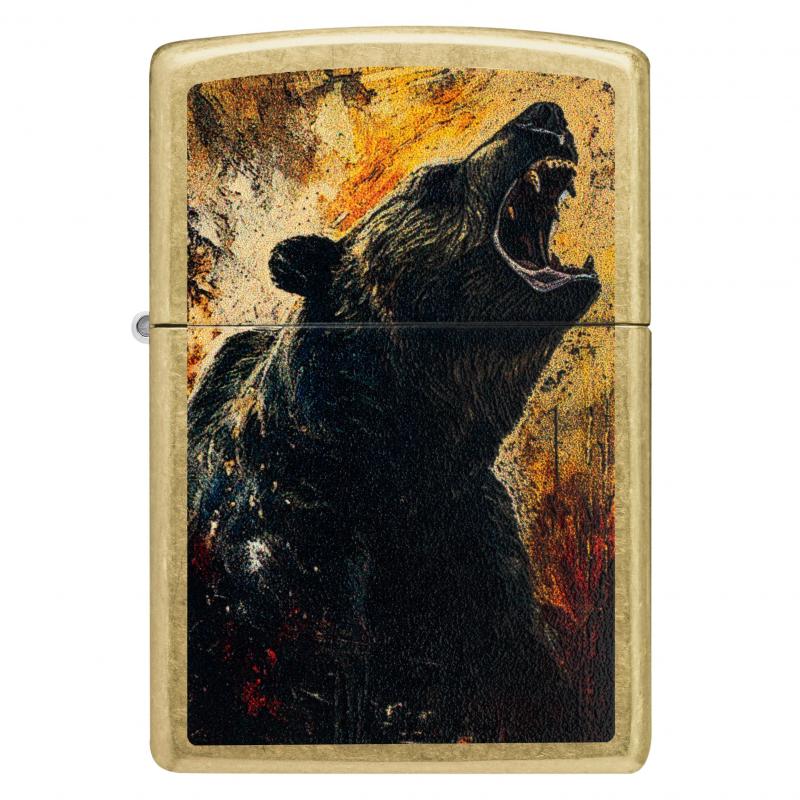 Zippo Grizzly Roar Bear | Street Brass