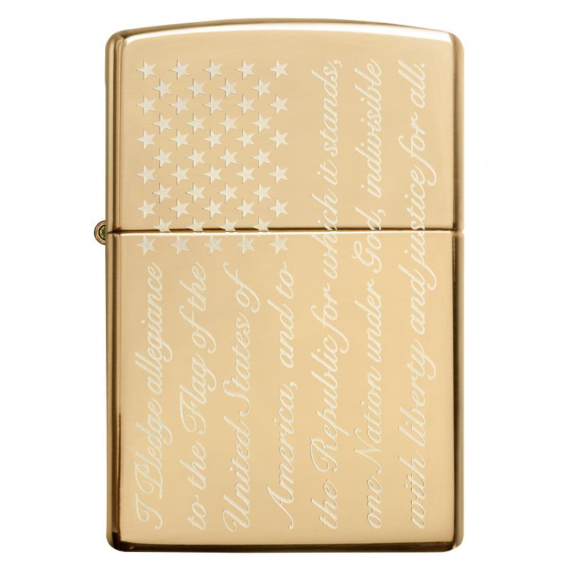 Zippo Pledge Of Allegiance Design