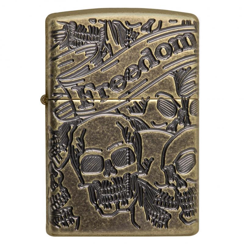 Zippo Freedom Skull Design