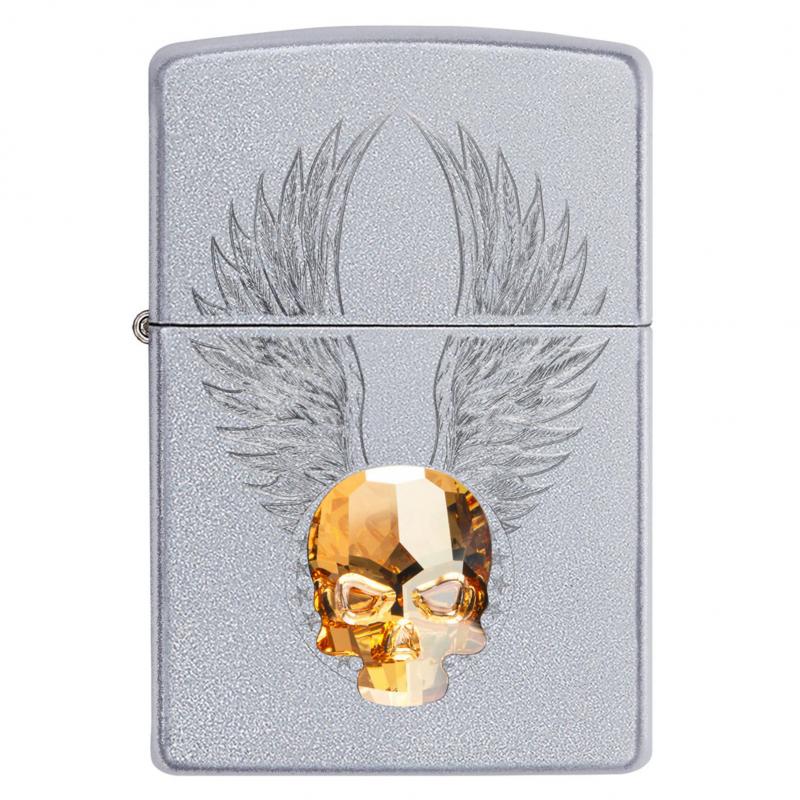 Zippo Gold Skull Design