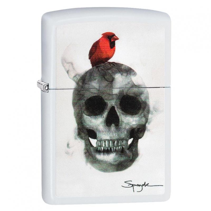 Zippo 29644 White Matte Red Robin