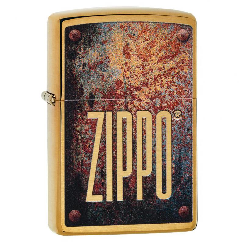 Zippo Brushed Brass Oxidized Zippo
