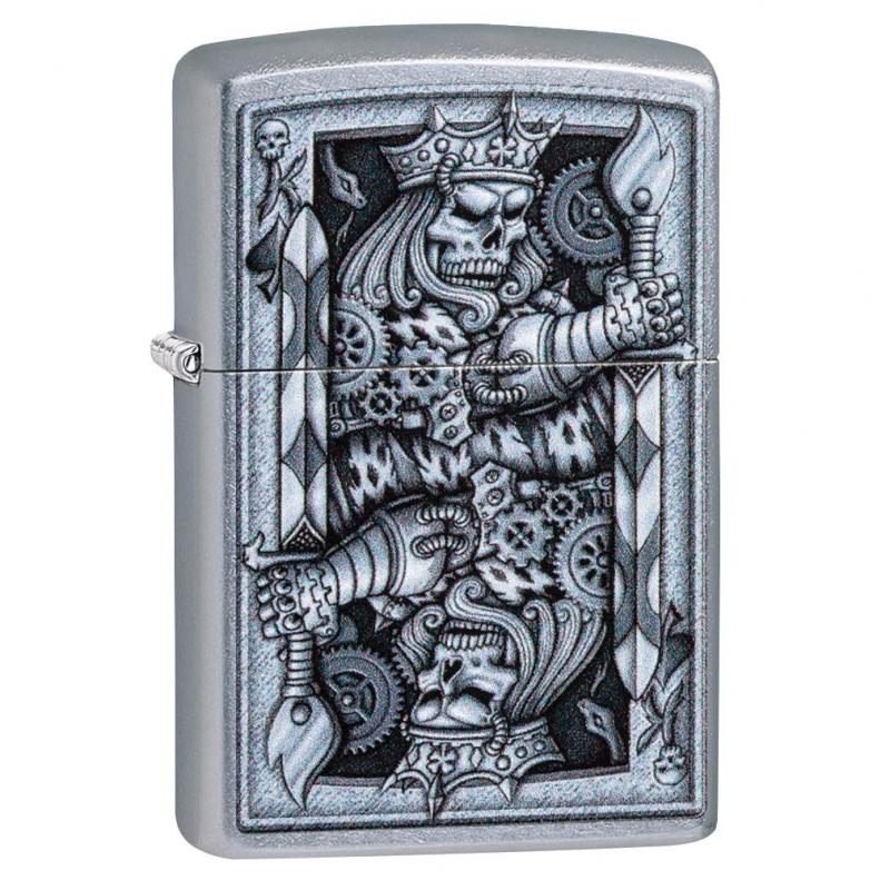 Zippo Street Chrome Ghost King Lighter