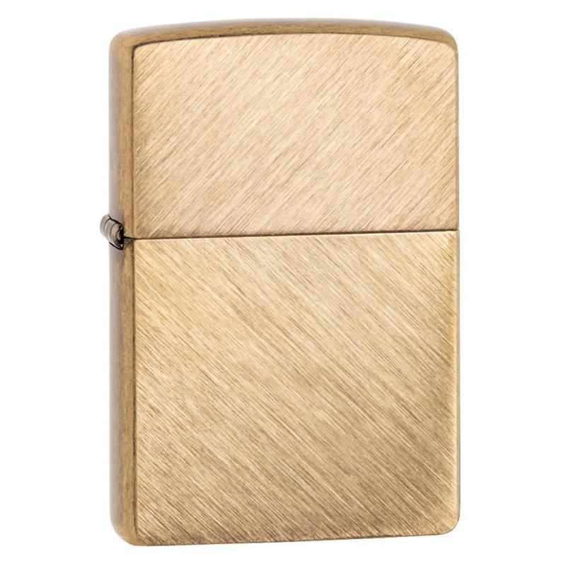Zippo Herringbone Sweep Brass Lighter