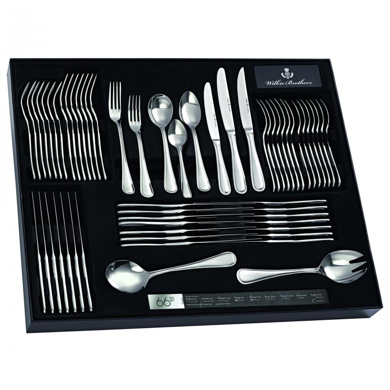 Wilkie Brothers 66 Piece Linea Cutlery Set Gift Boxed