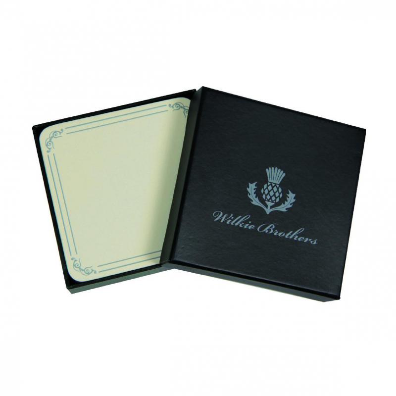 WILKIE BRO Set Of 6 Plain Coasters - Cream
