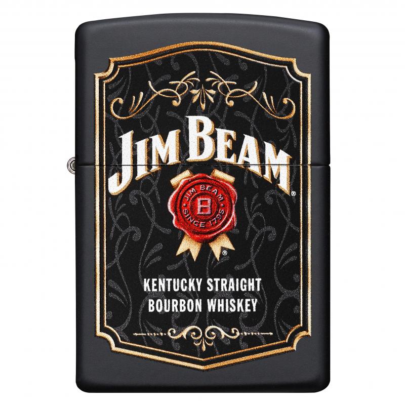Zippo Jim Beam Design Black Matte
