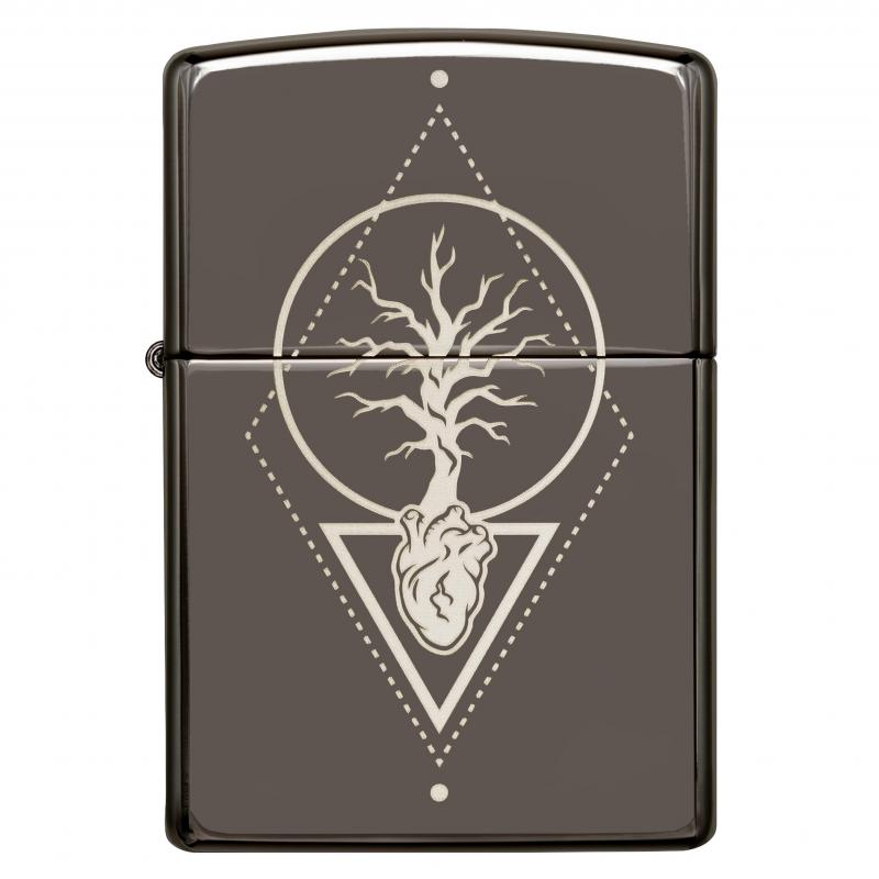 Zippo Heart Of Tree Design