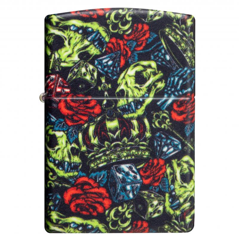 Zippo Skull Crown Design