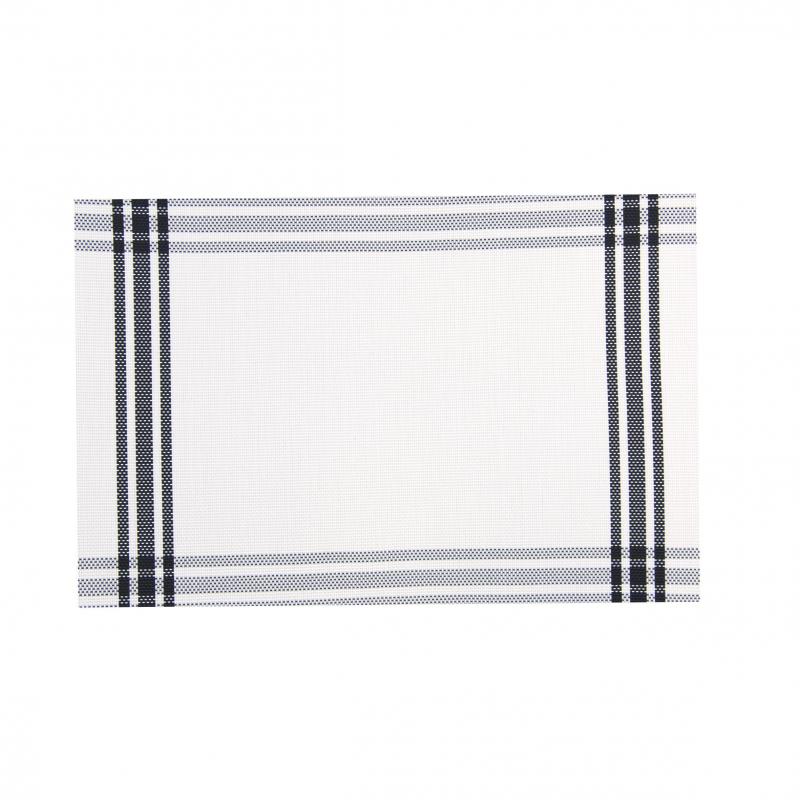 Wilkie Brothers Stuart Placemat 12 Piece Pack (30x45cm) Black
