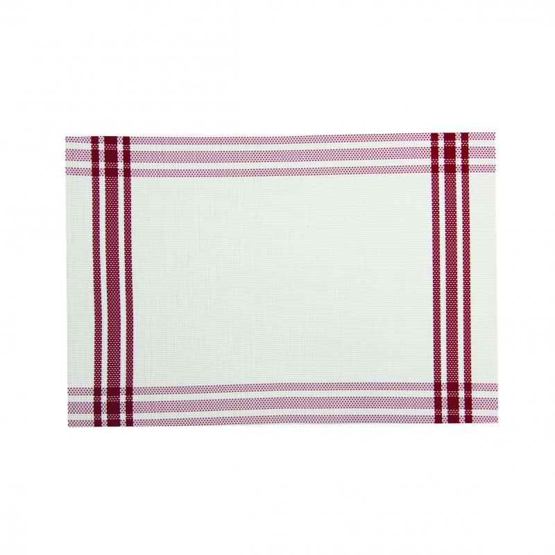 Wilkie Brothers Stuart Placemat 12 Piece Pack (30x45cm) Red