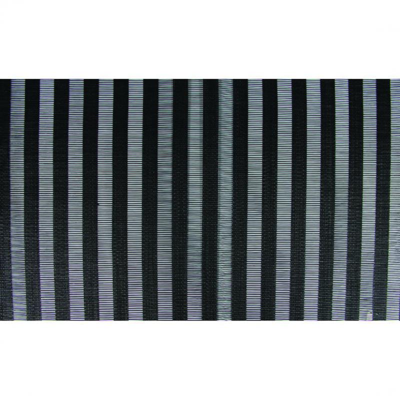 Wilkie Brother Vertical Stripe PlaceMat 12pc Black