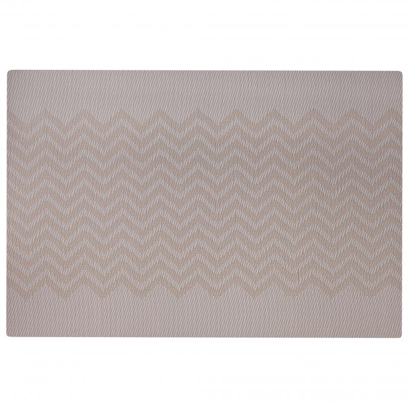 Wilkie Brother  Chevron PlaceMat 12pc PK Beige