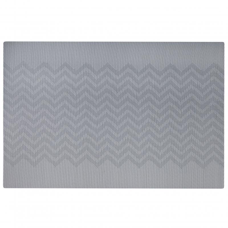 Wilkie Brother  Chevron PlaceMat 12pc PK Grey