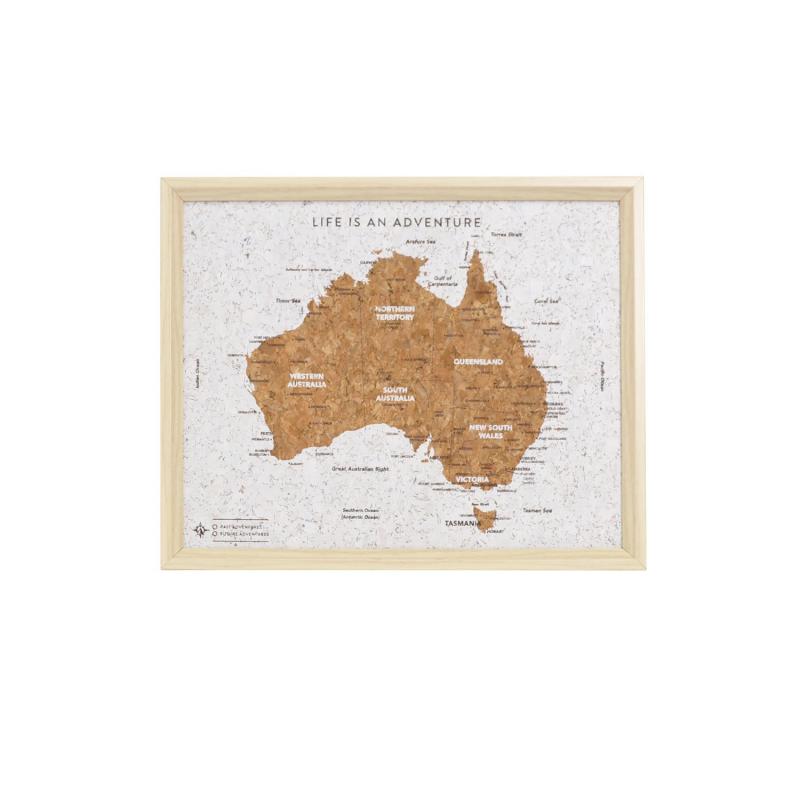 Splosh Travel Board Australia Map Desk