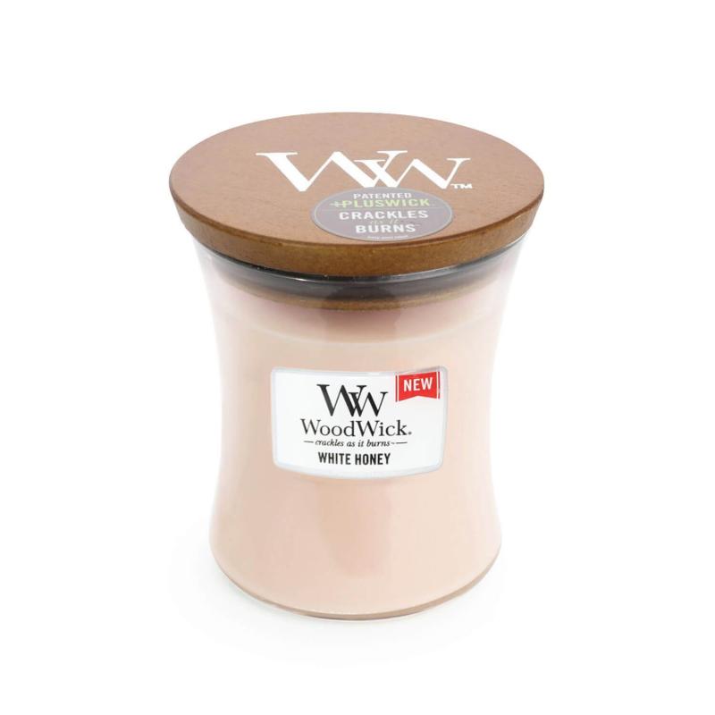Woodwick White Honey Candle Medium