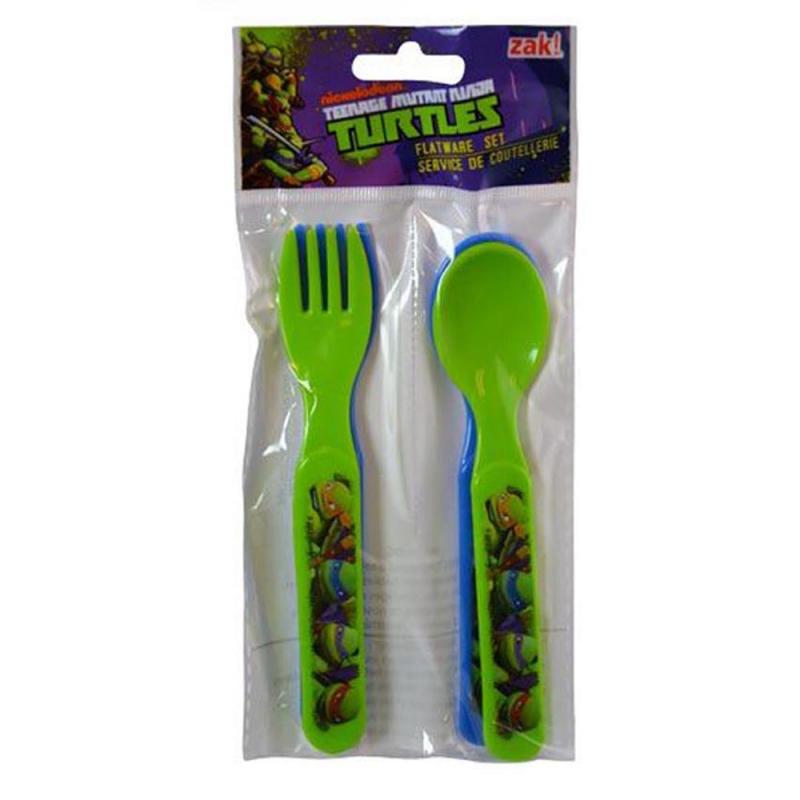 Teenage Mutant Ninja Turtles Kids Cutlery Set 4 Piece Fork Spoon